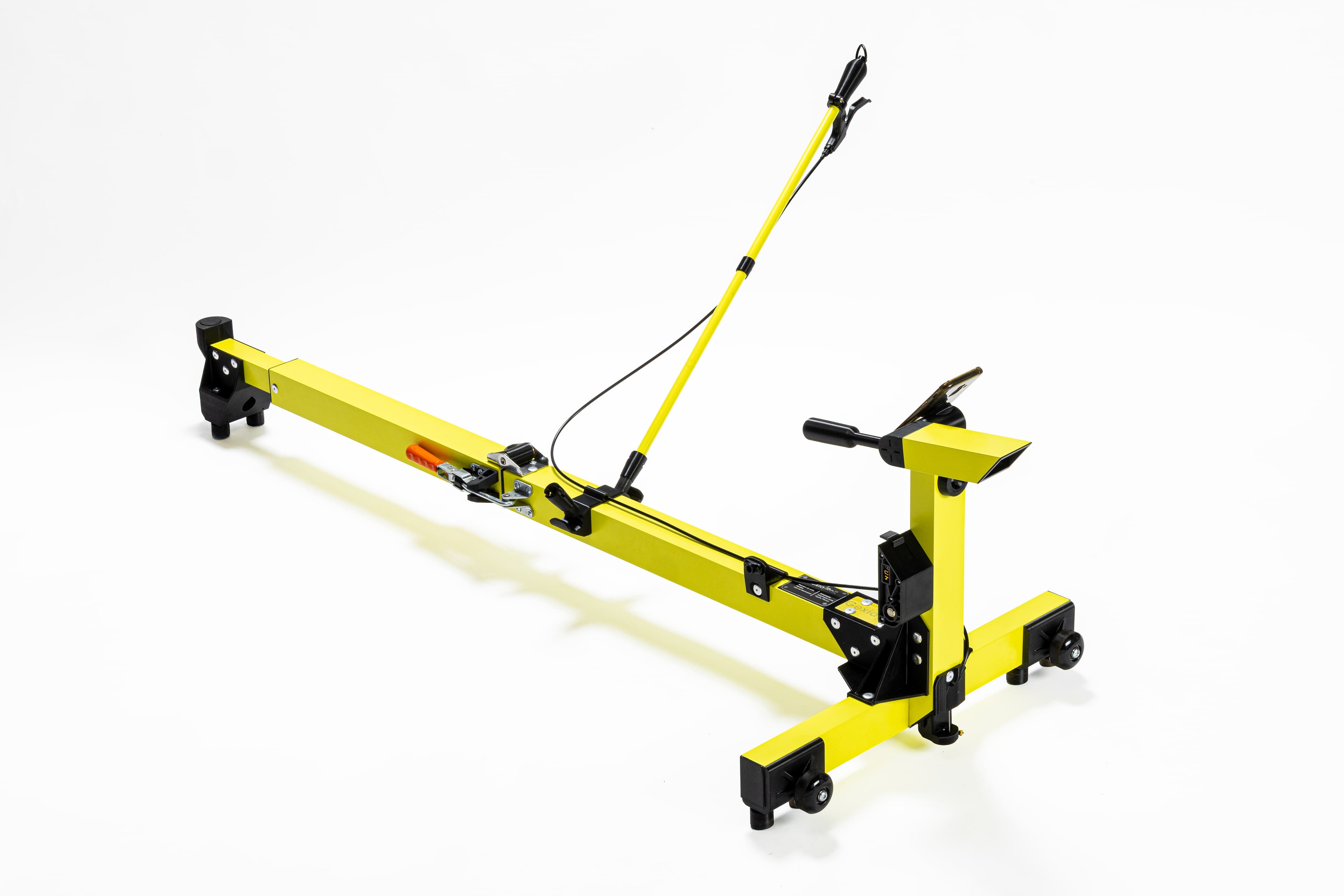 The LÉON measuring trolley seen from a three-quarter angle